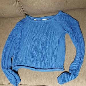 blue sweater